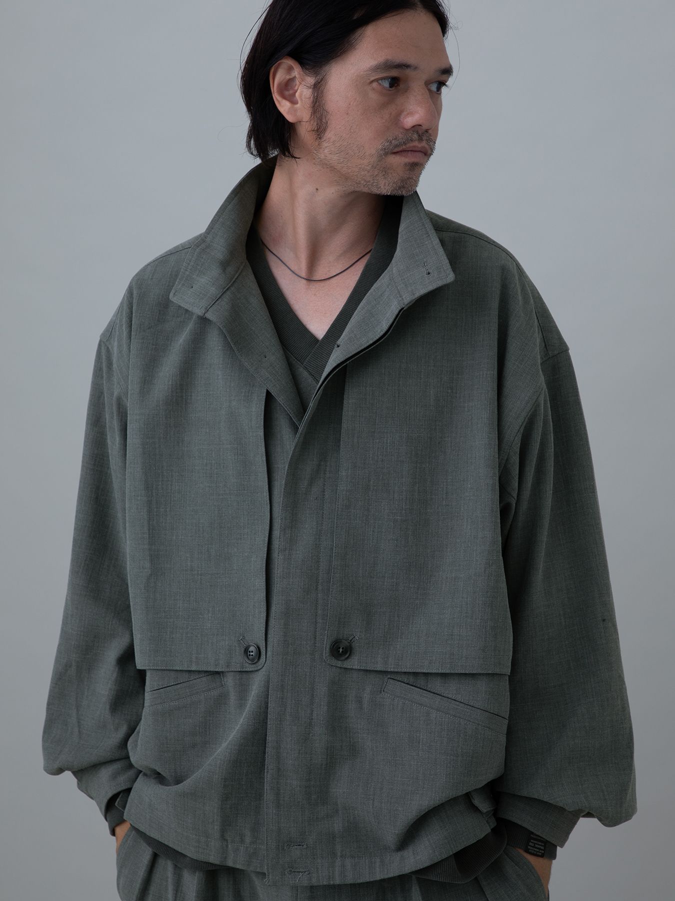 【予約品 10月26日(日) 締切】TRENCHSWINGTOP / トレンチスイングトップ / moku.L.GRAY
