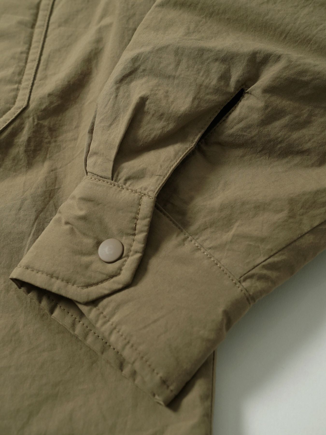 【予約品 5月6日(水) 締切】FLIPPADDING-SHIRTS / リバーシブルシャツ / オリーブ×オリーブ