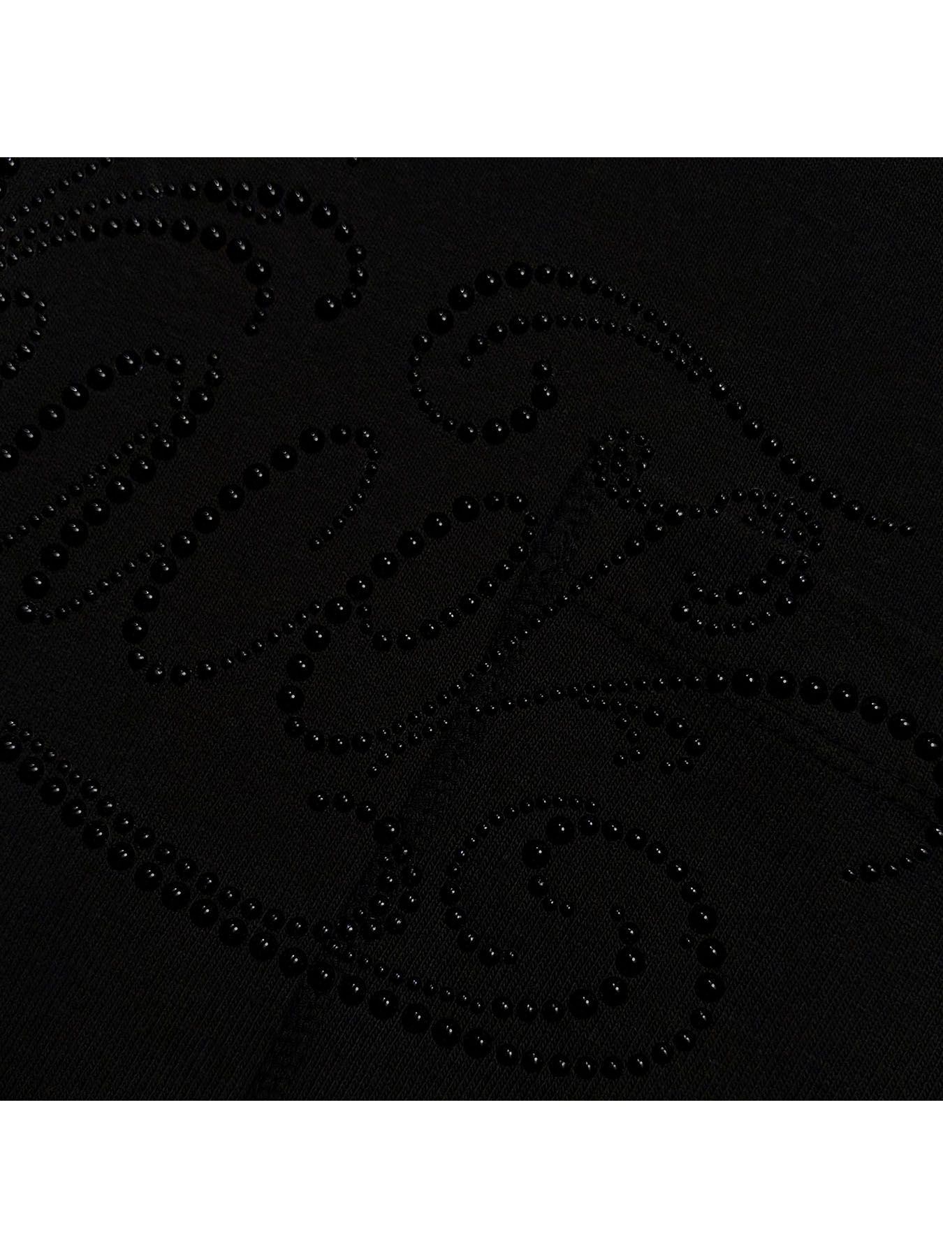 【予約品 3月9日(月) 18:00 締切】POCKET L/S T PEACE / Peace メタルスタッズ ポケット ミドルハイネックロンT / ブラック