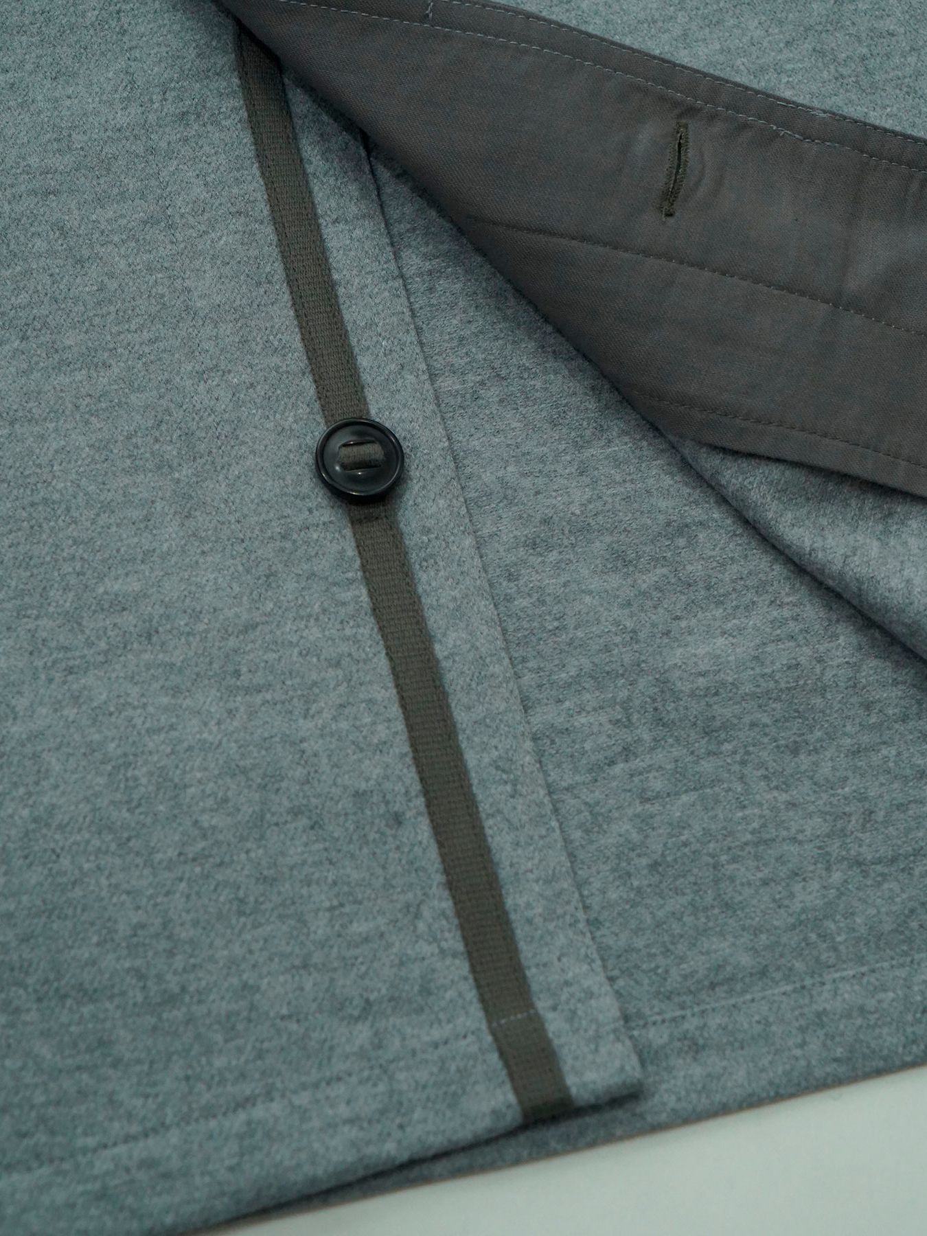 【予約品 】Woolnapp shirts / ウールシャツ / 杢グレー