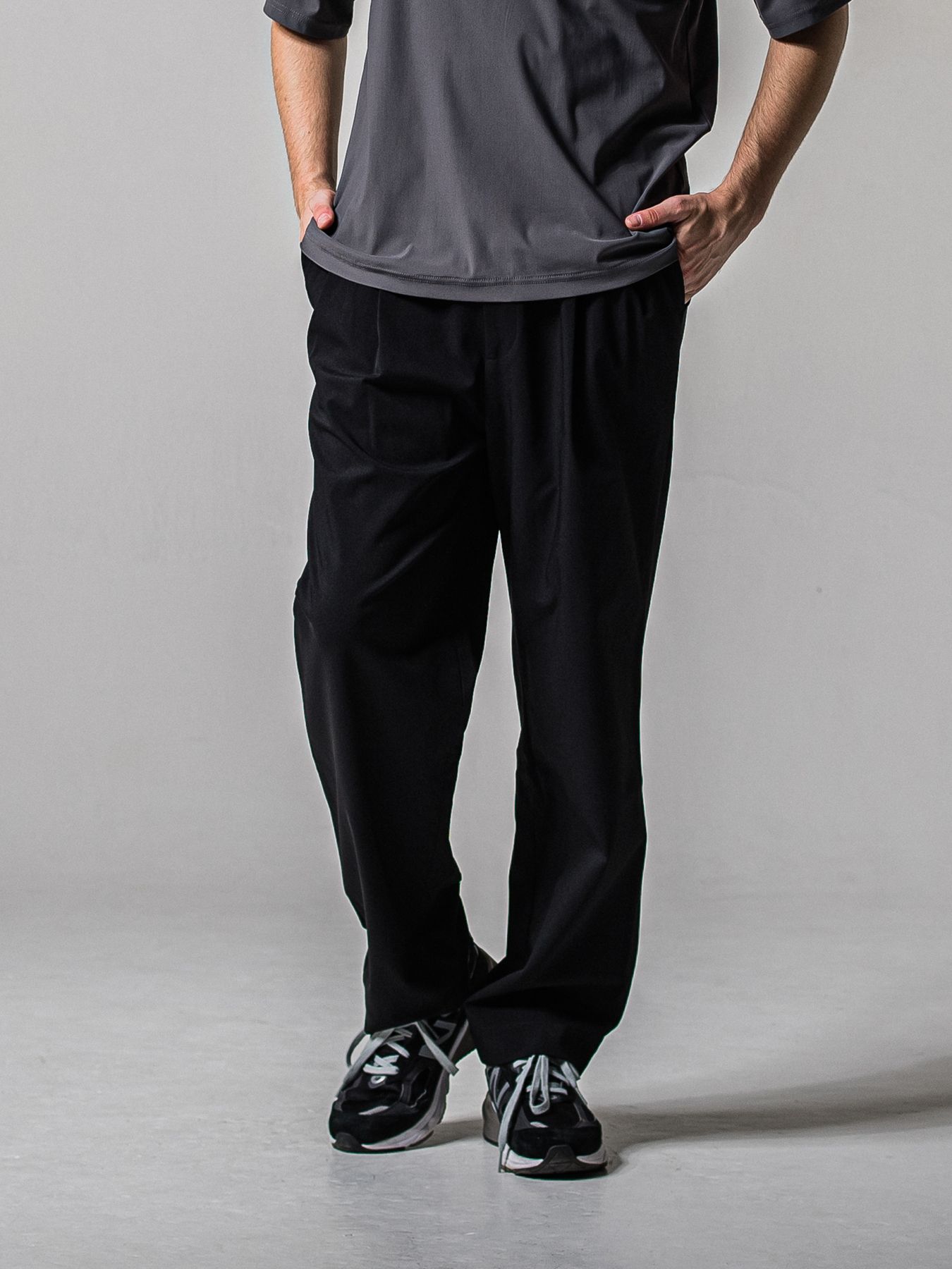 【予約品 11月16日(日) 締切】BEN PANTS / ワイドルーズパンツ / ブラック