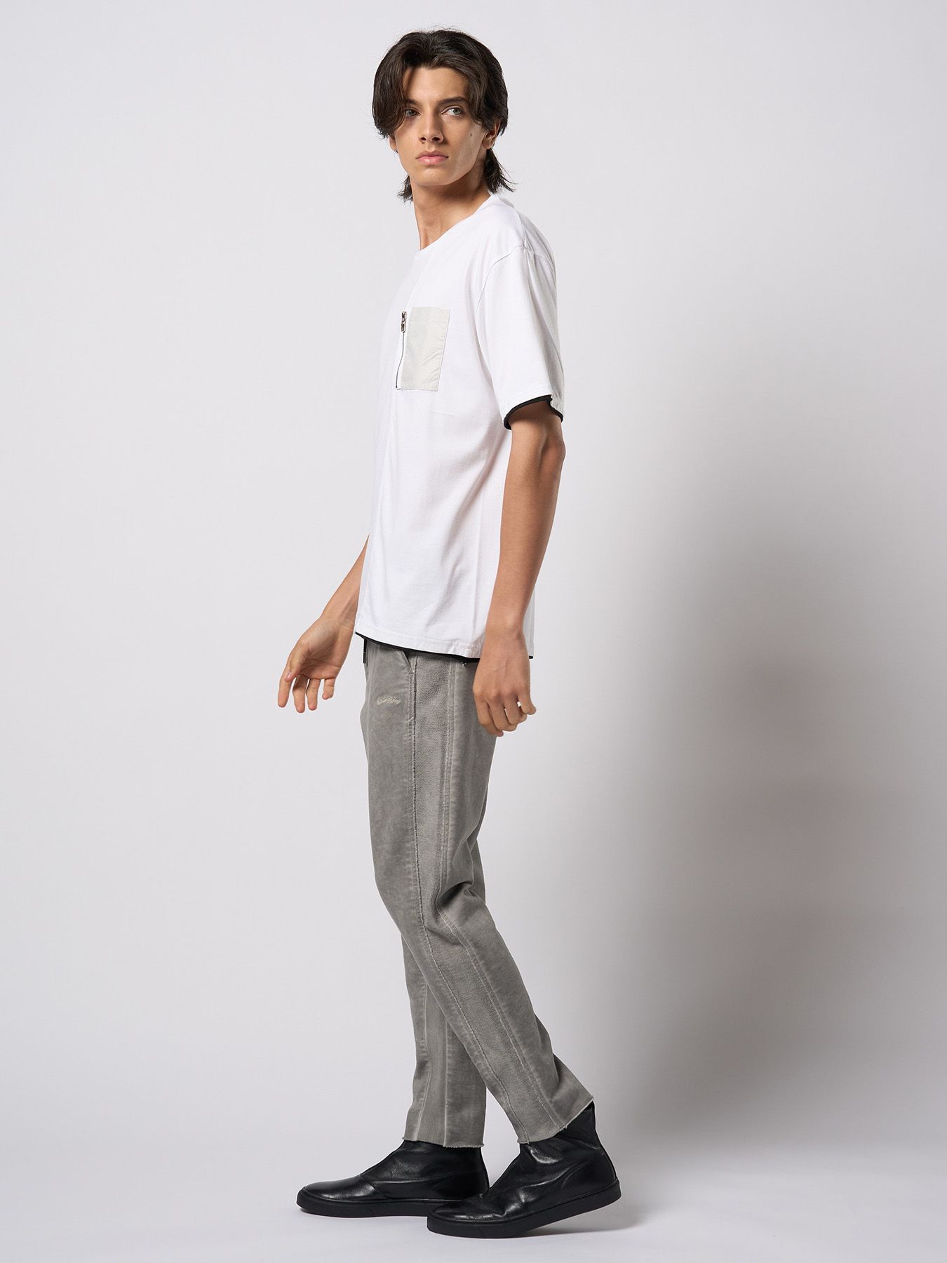 【予約品 9月23日(火) 締切】cut-off sweat pants / カットオフ スウェットパンツ / ライトグレー