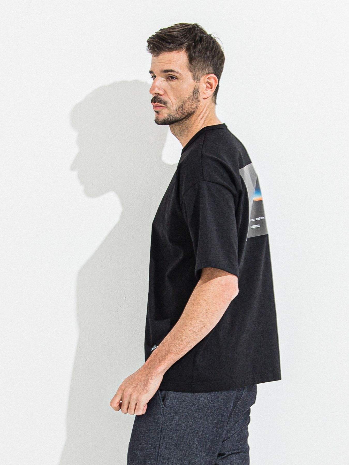 【予約品 】YOAKE PHOTO OVER TEE /  フォトオーバーサイズTシャツ / ブラック
