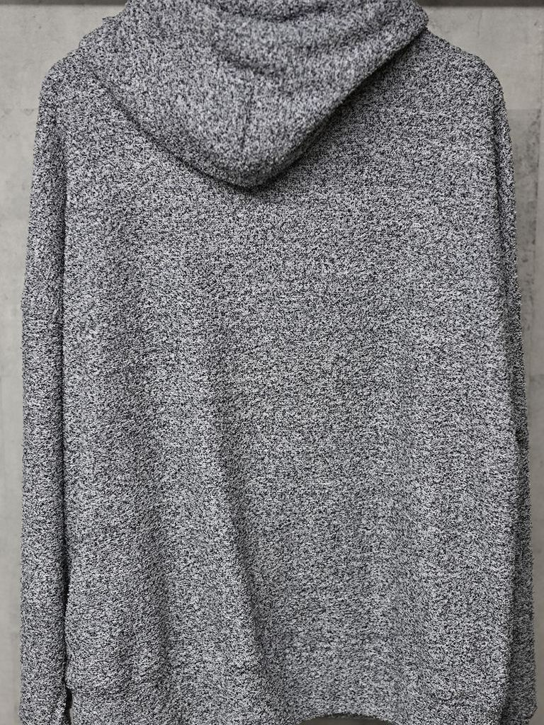 《予約11月17日19時締め》 MOLE YARN PILE zip loose hoodie / ジップフーディブ / グレー