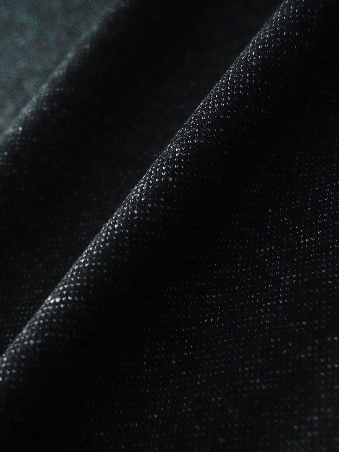 【予約品】 LUXEWEAVE / ハイネック / ドットブラック