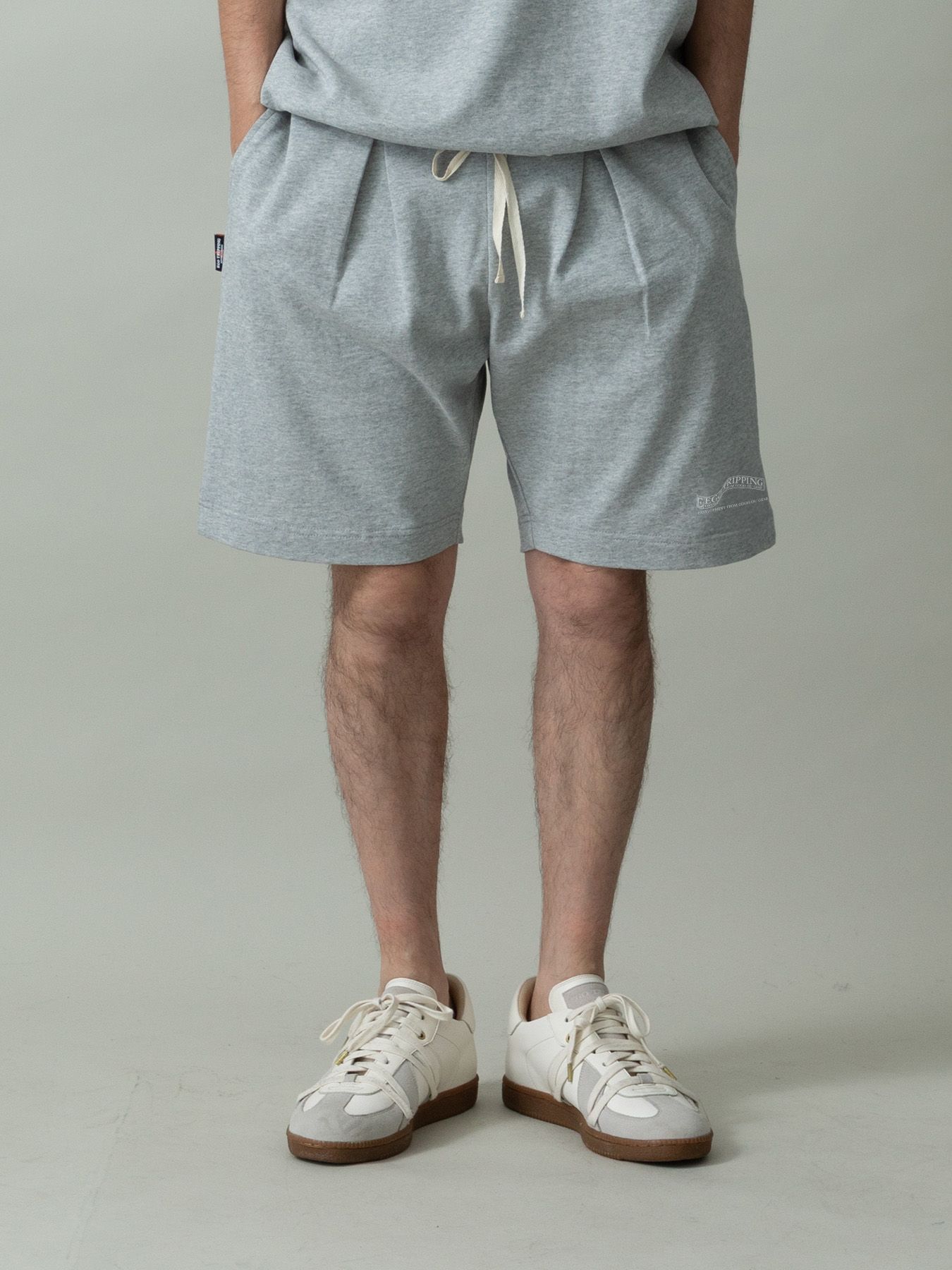 【予約品 2月1日(日) 締切】HEAVYJERSEY SHORTS wavy / イージーショーツ / 杢グレー