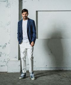 《予約11月17日19時締め》 GARY JACKET / テーラードジャケット / ネイビーストライブ