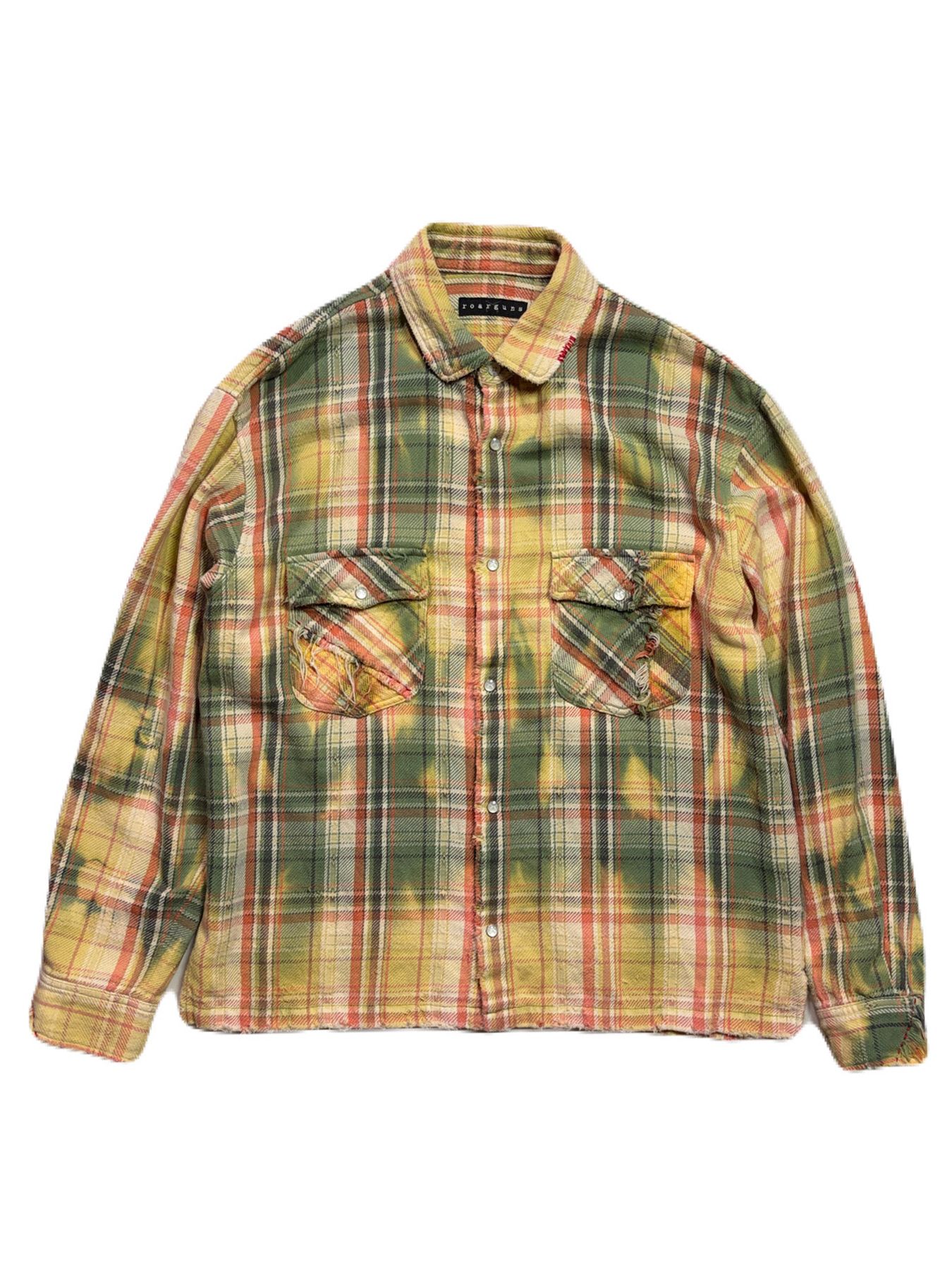 【予約品 8月23日(日) 締切】CO CHECK SHIRT/Peace / メタル / グリーン