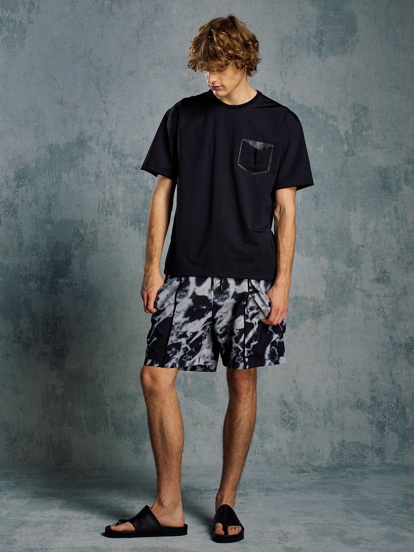 【予約品 1月25日(日) 締切】teck shorts / テックショーツ / モノプリント