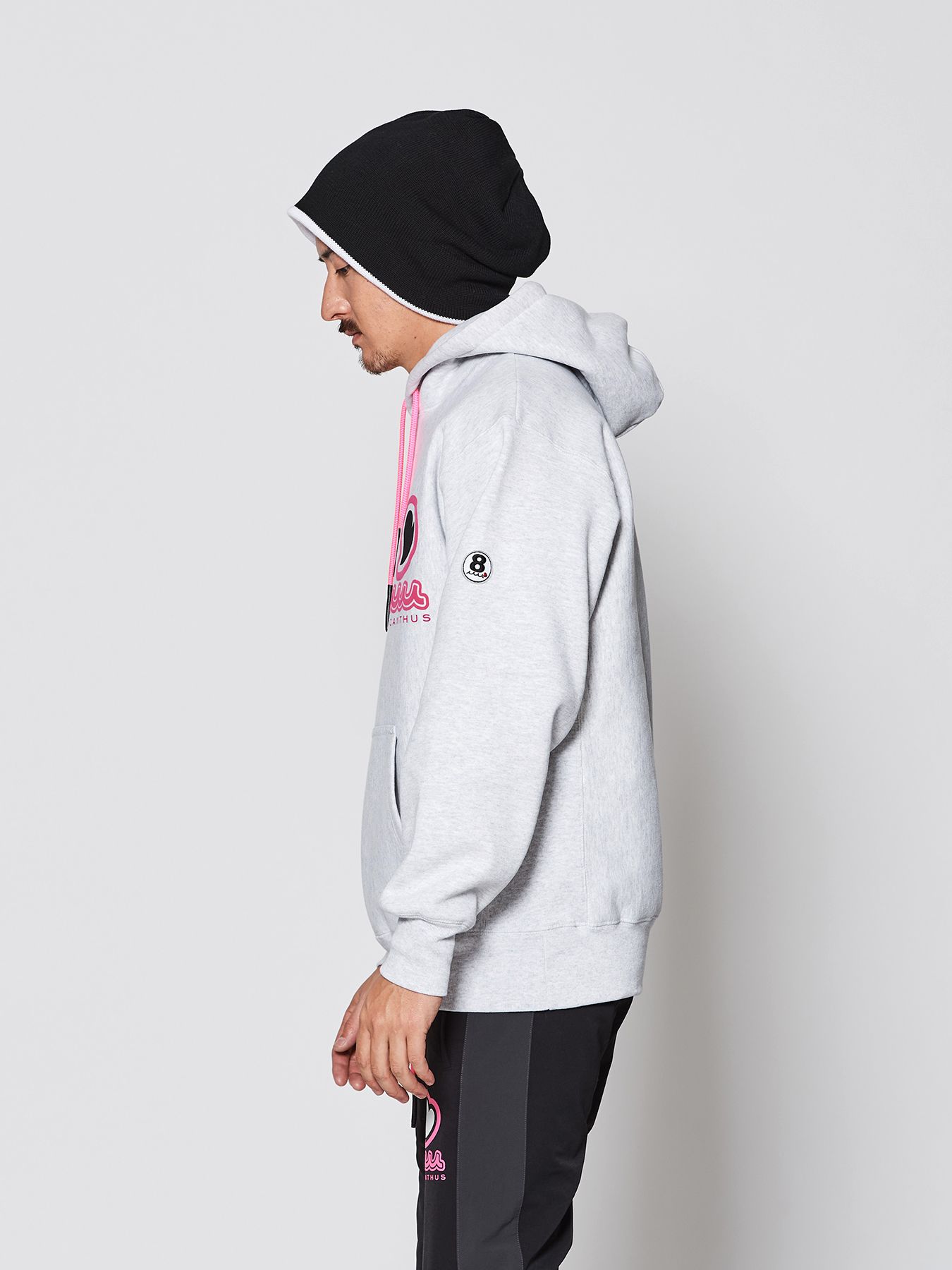 【予約品 】muta sweet muta Hooded Sweatshirts / スウェットパーカー / グレー【Acanthus × muta MARINE】