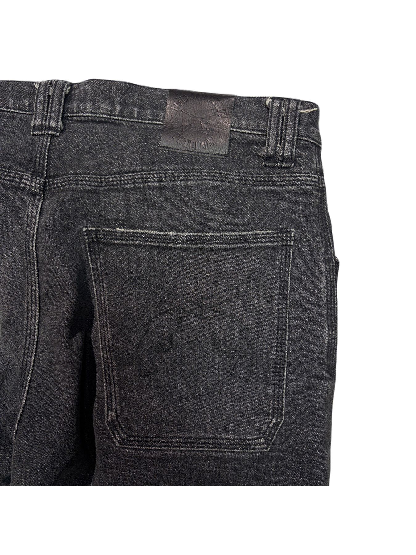 【予約品 3月9日(月) 18:00 締切】STRETCH DENIM PT CRY / ストレッチデニム ブーツカットパンツ / クリスタル ブラック