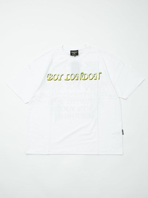 RHINESTONE WING TEE WHITE / Tシャツ / ホワイト 【BOY LONDON】