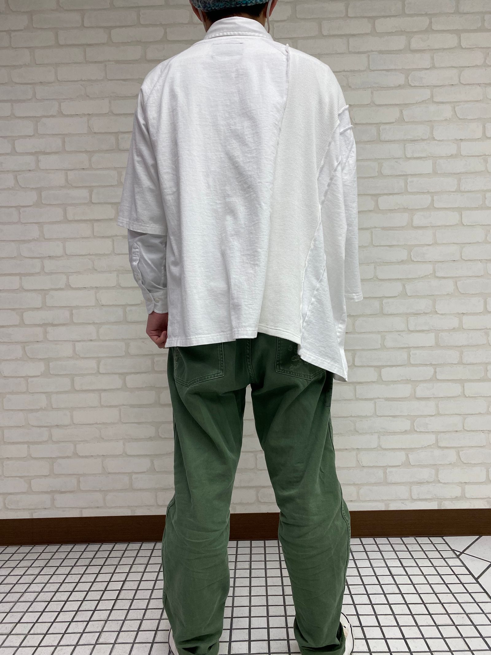 ミッキーマウスSWITCHING PRINT T-SHIRT（WHITE）「71MICHAELミッシェル」