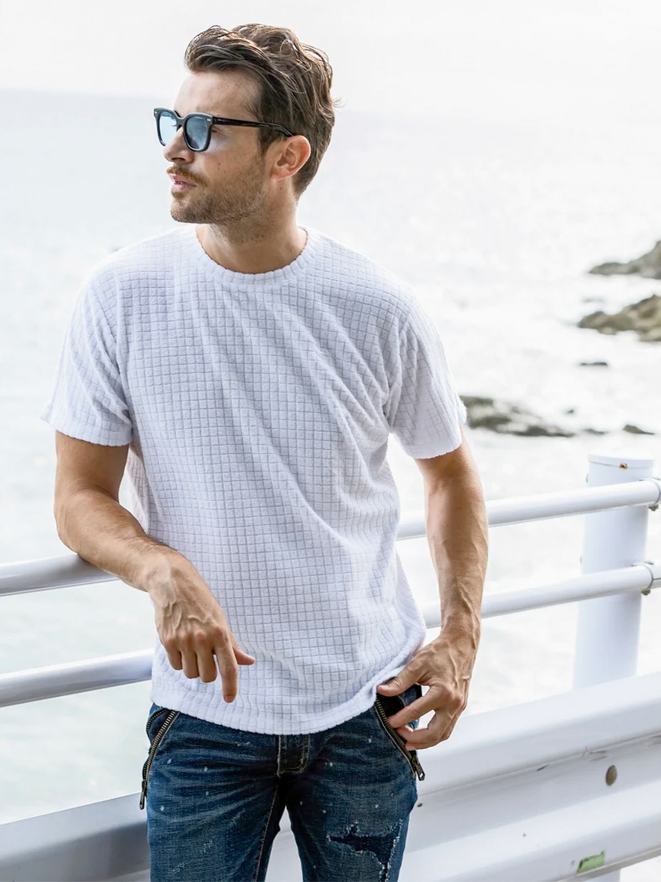 【1PIU1UGUALE3 RELAX】ブロック パイル 半袖 Tシャツ 000000037173-06-l.jpg?t=