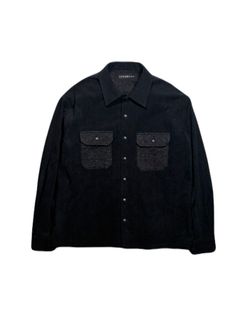 【予約品 3月9日(月) 18:00 締切】CORDUROY SH / コーデュロイ シャツ / ブラック