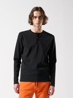 【予約品】 ct surf henley L/S / Tシャツ / ブラック