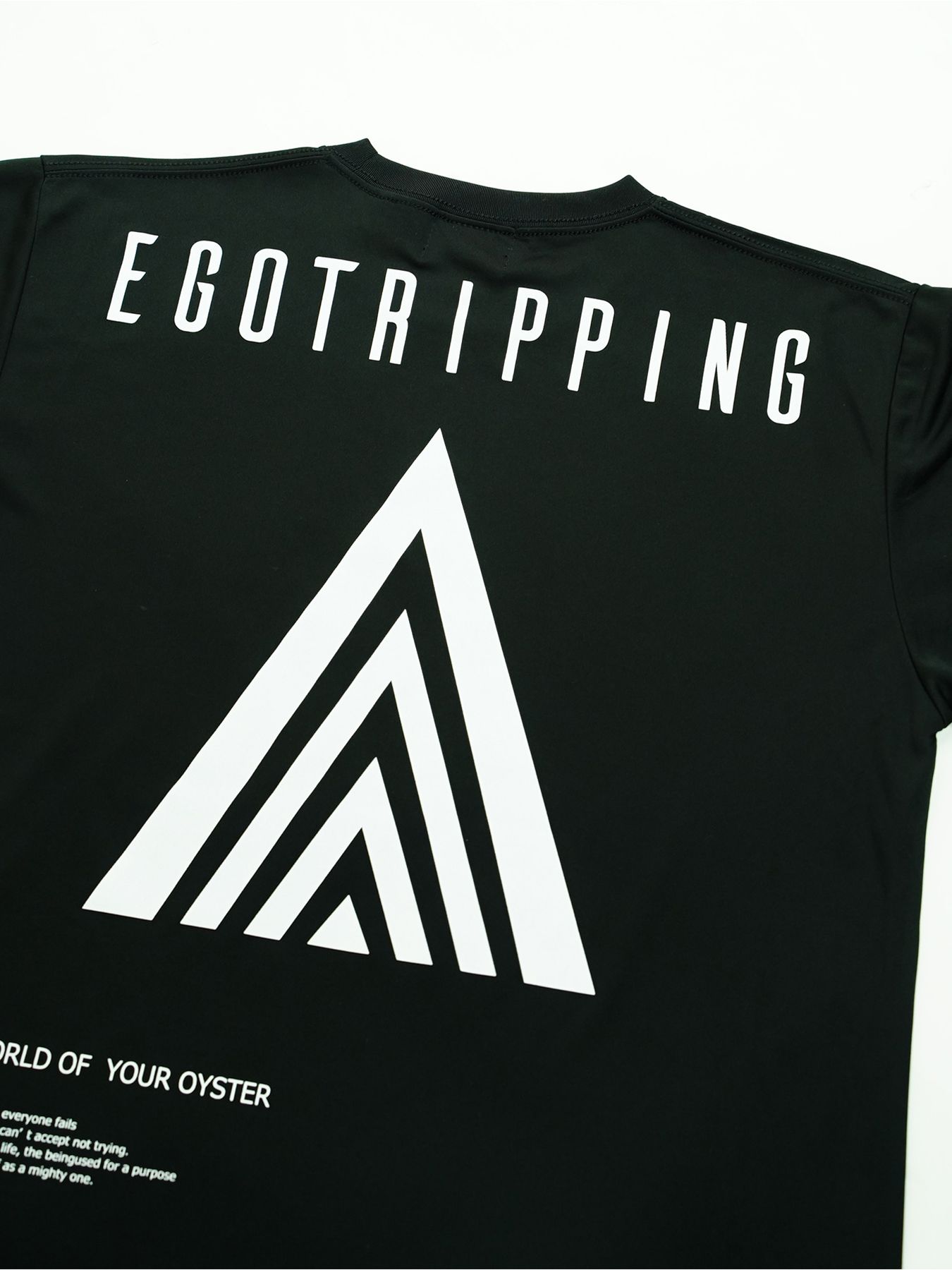 EGO TRIPPING TRAINING TEE / トレーニングウェア / ブラック×ホワイト