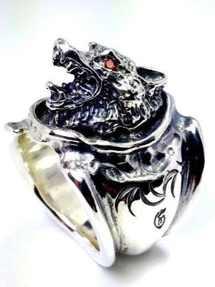 GODSIZE - 《受注生産》 WOLF RING リング 【注文から3～4週間後