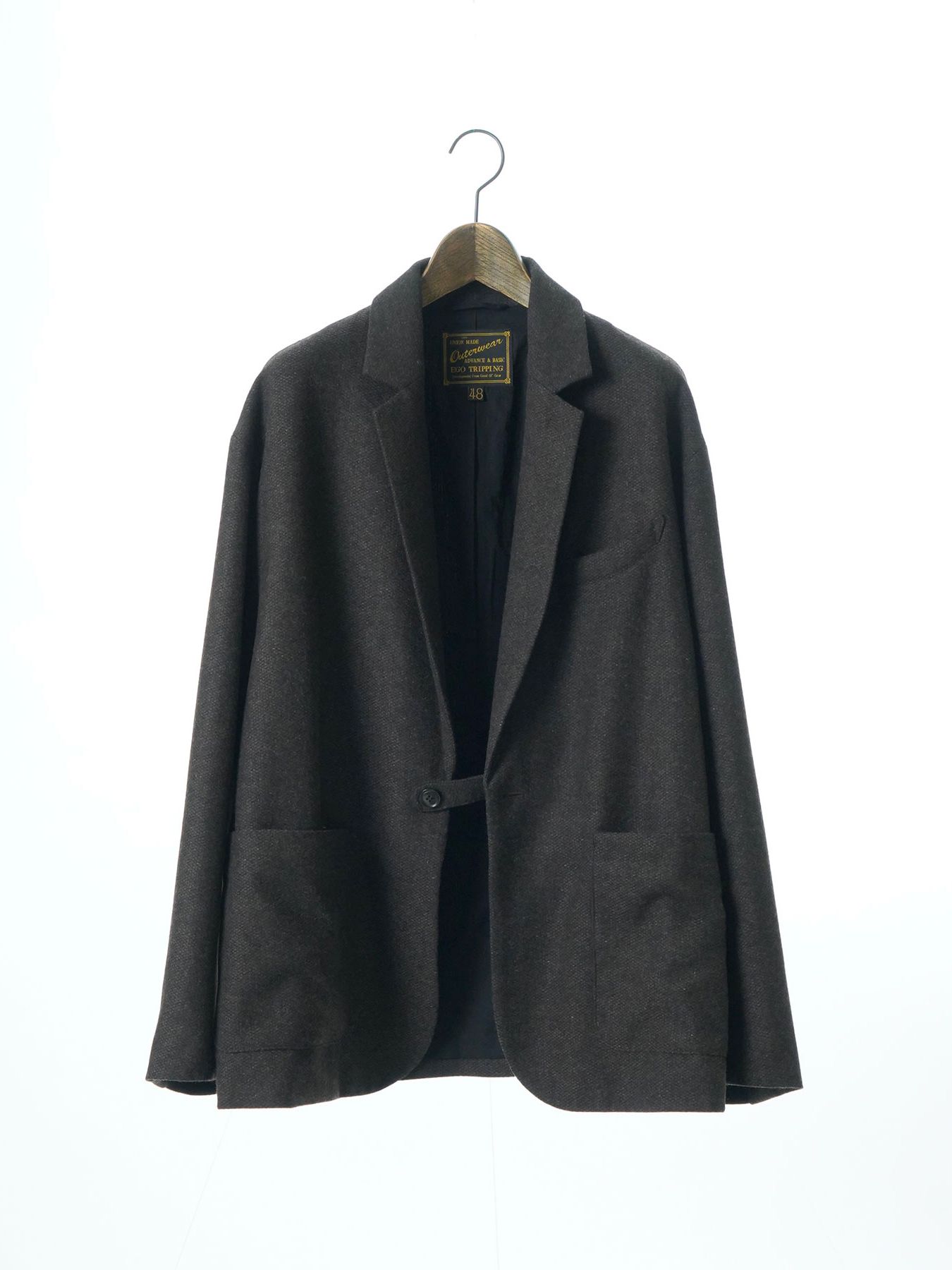 【予約品 】LOUNGECUT JACKET / ジャケット / ダークブラウン× ブラック