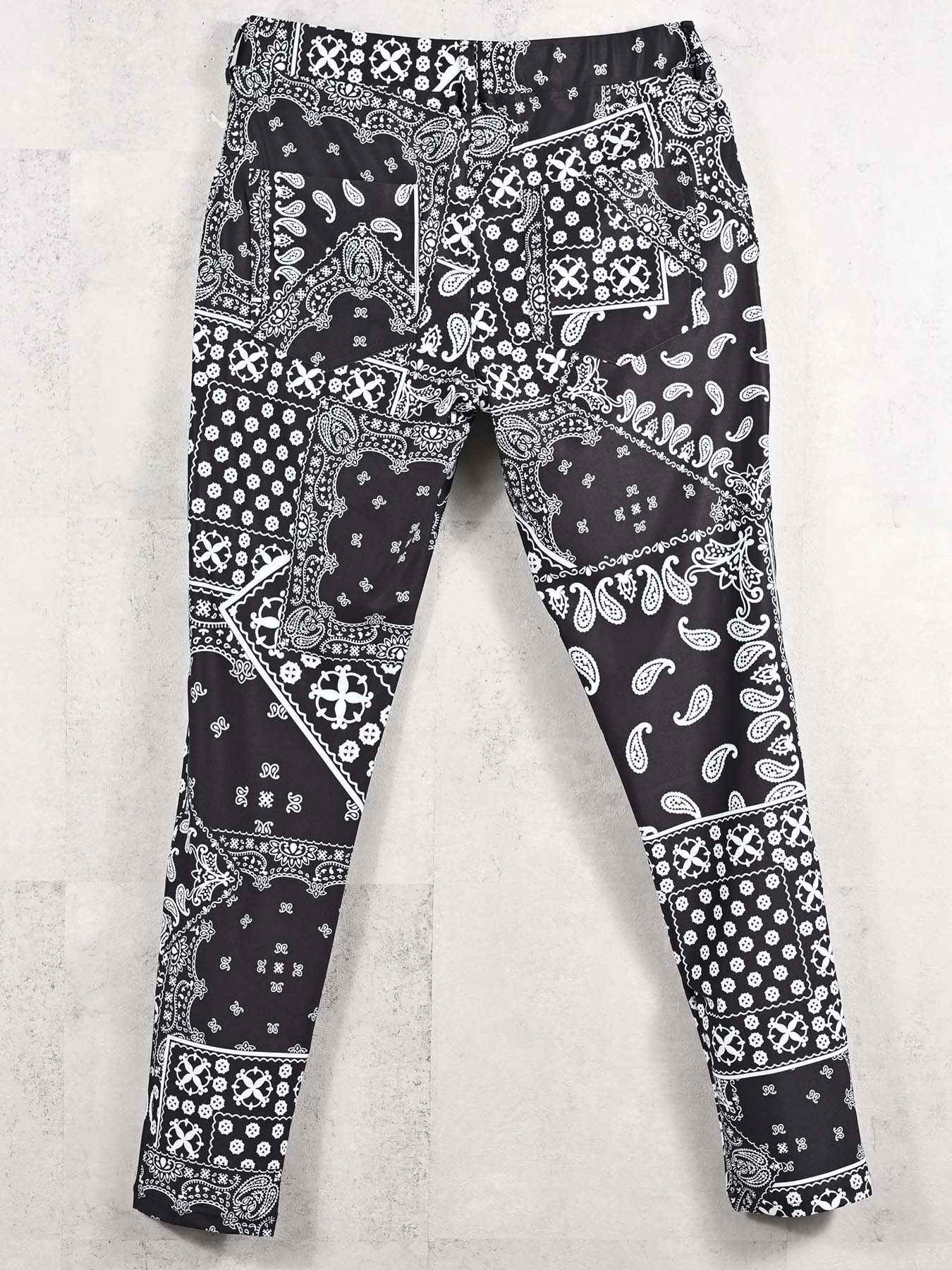 【予約品 11月16日(日) 締切】CHRIS EASY TUCK PANTS / スラックス イージーパンツ / バンダナブラック