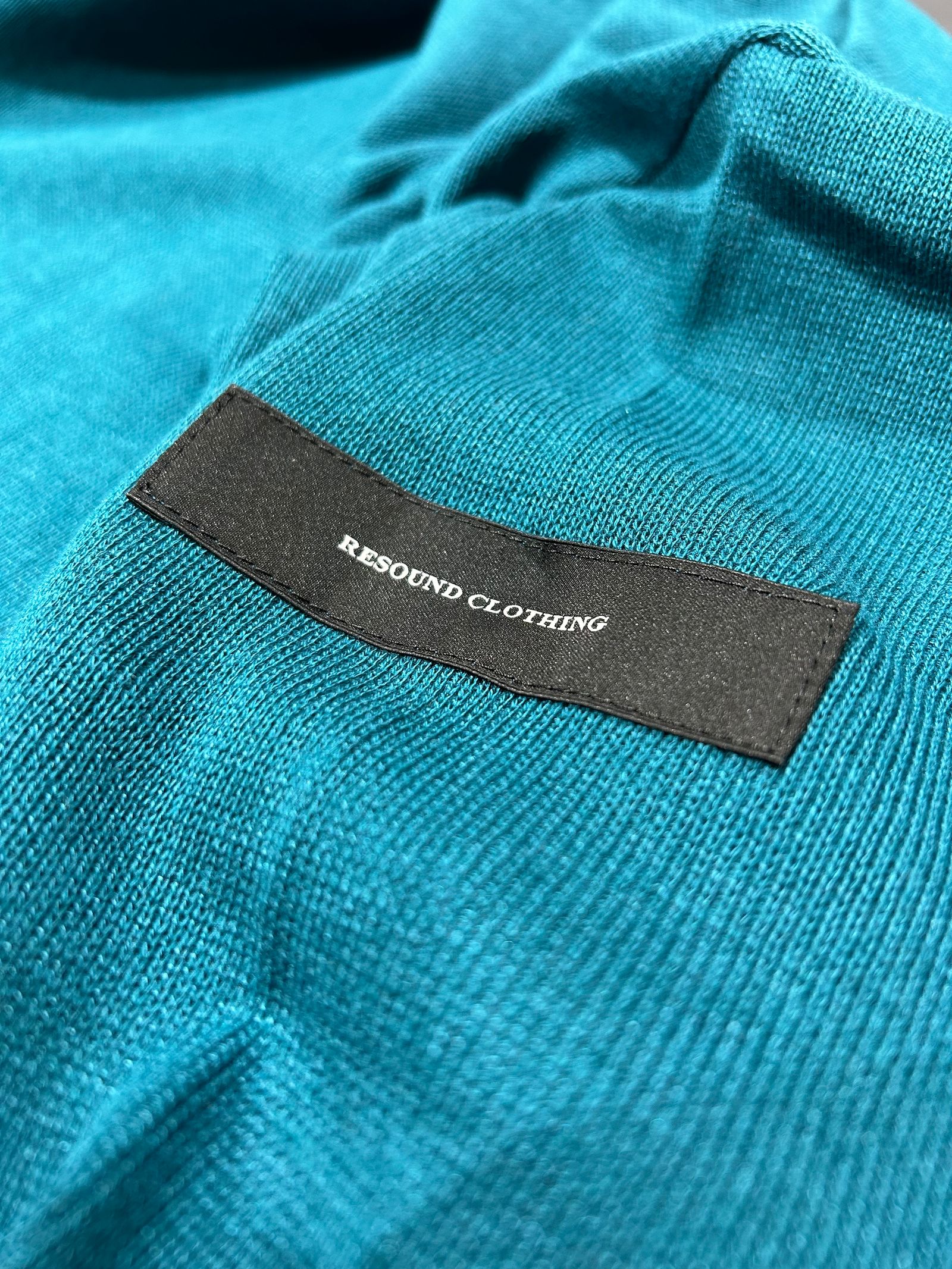 SILK KNT OVER LONG SLEEVE  / スリーブセーター / グリーン 【RESOUND CLOTHING】