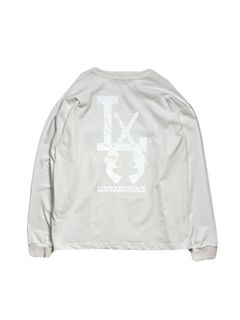 【予約品 3月9日(月) 18:00 締切】LA FUR PRINT L/S T / LA ファープリント ロンT / ホワイト×ホワイト