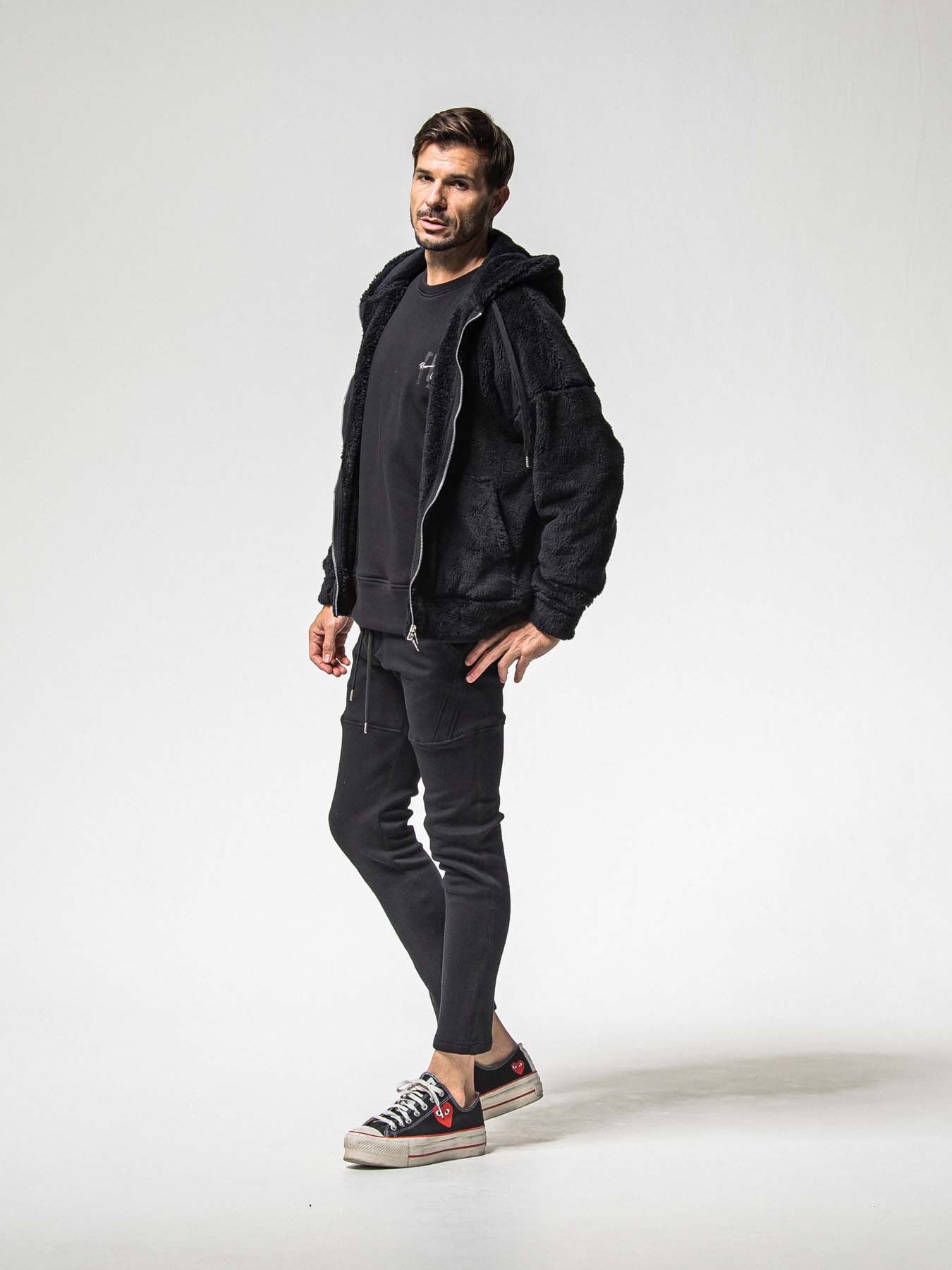 【予約品 】 VELOURS FLEECE TYLER PANTS / ベロアフリース タイラーパンツ / ブラック