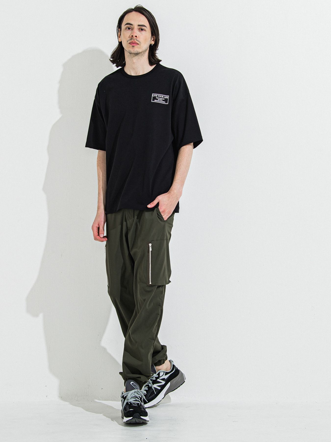 【予約品 】DAVID NYLON CARGO PANTS / デヴィッドナイロンカーゴパンツ / カーキ