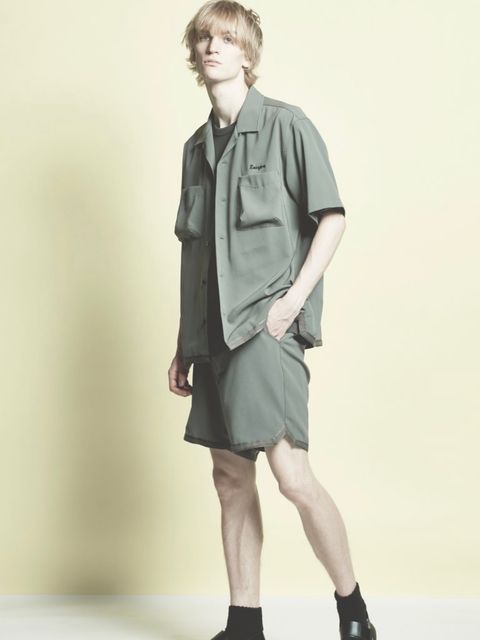 SORIBIA TWILL SH / シャツ / グレー 【roarguns】