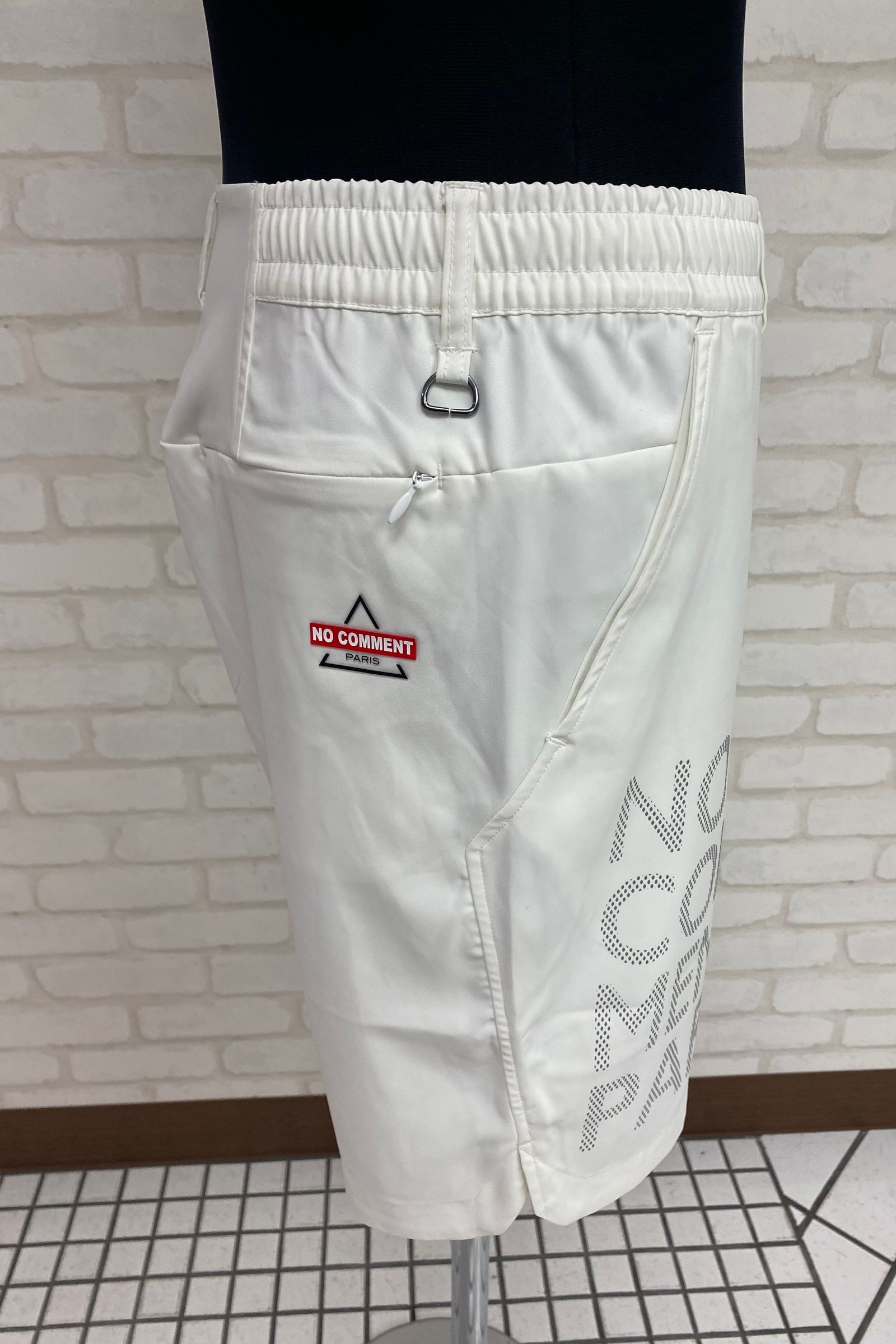 NO COMMENT PARIS - NC SPORTS LOGO SHORTS ホワイト×レッド〚NO ...