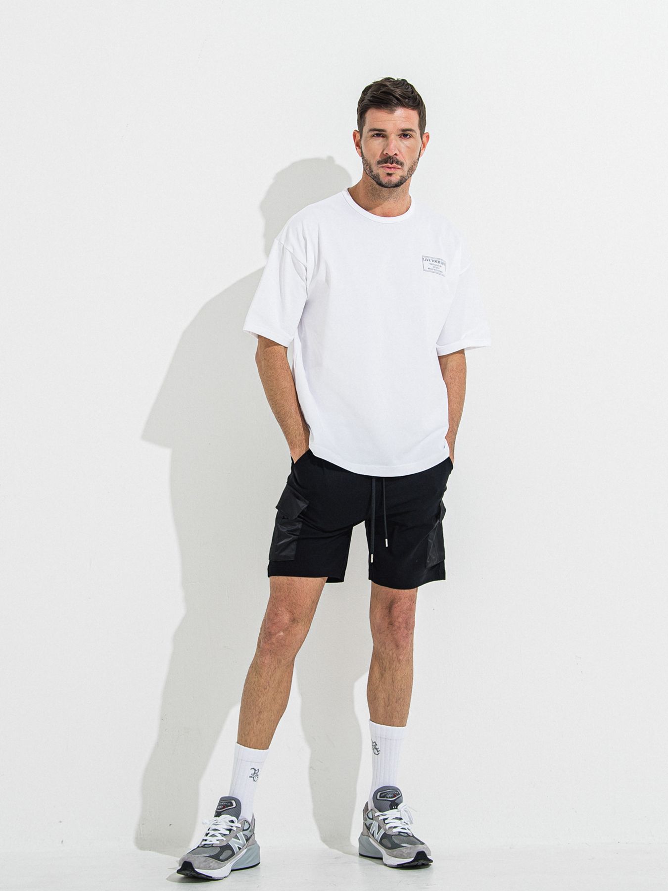 【予約品 】CREW OVER TEE /  クルーオーバーサイズTシャツ / ホワイト