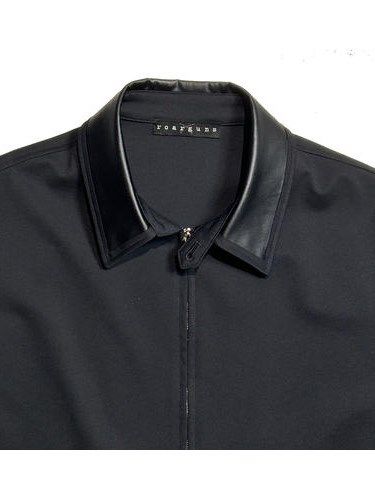 《予約品8月31日 23時55分締め》 RUBBER JERSEY / ブルゾン / ブラック 【roarguns 】 2024年2月入荷予定
