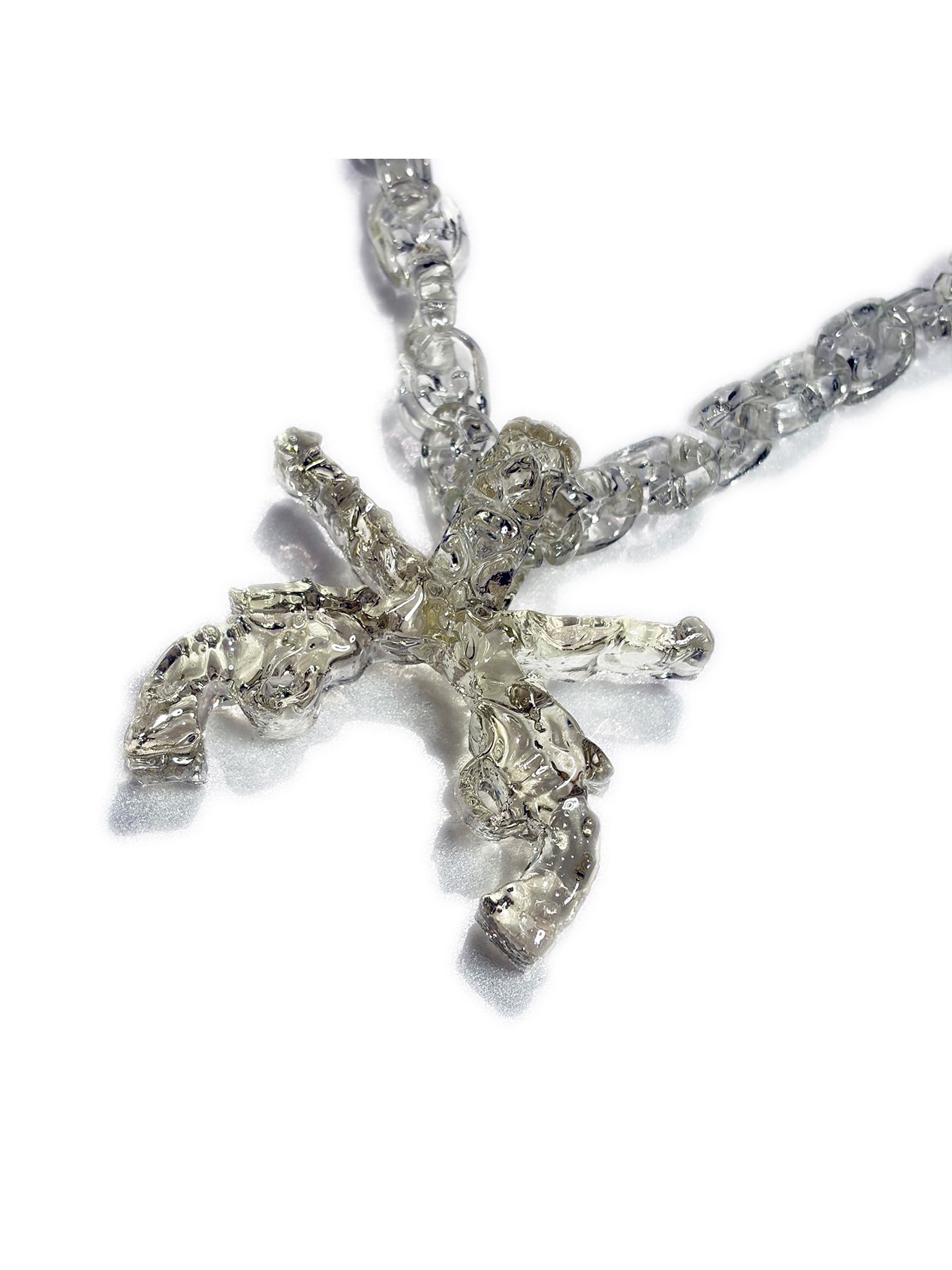 【予約品 3月9日(月) 18:00 締切】EL (イーエル) コラボ - ×EL CROSSGUN ACC / クロスガン ネックレス / クリア