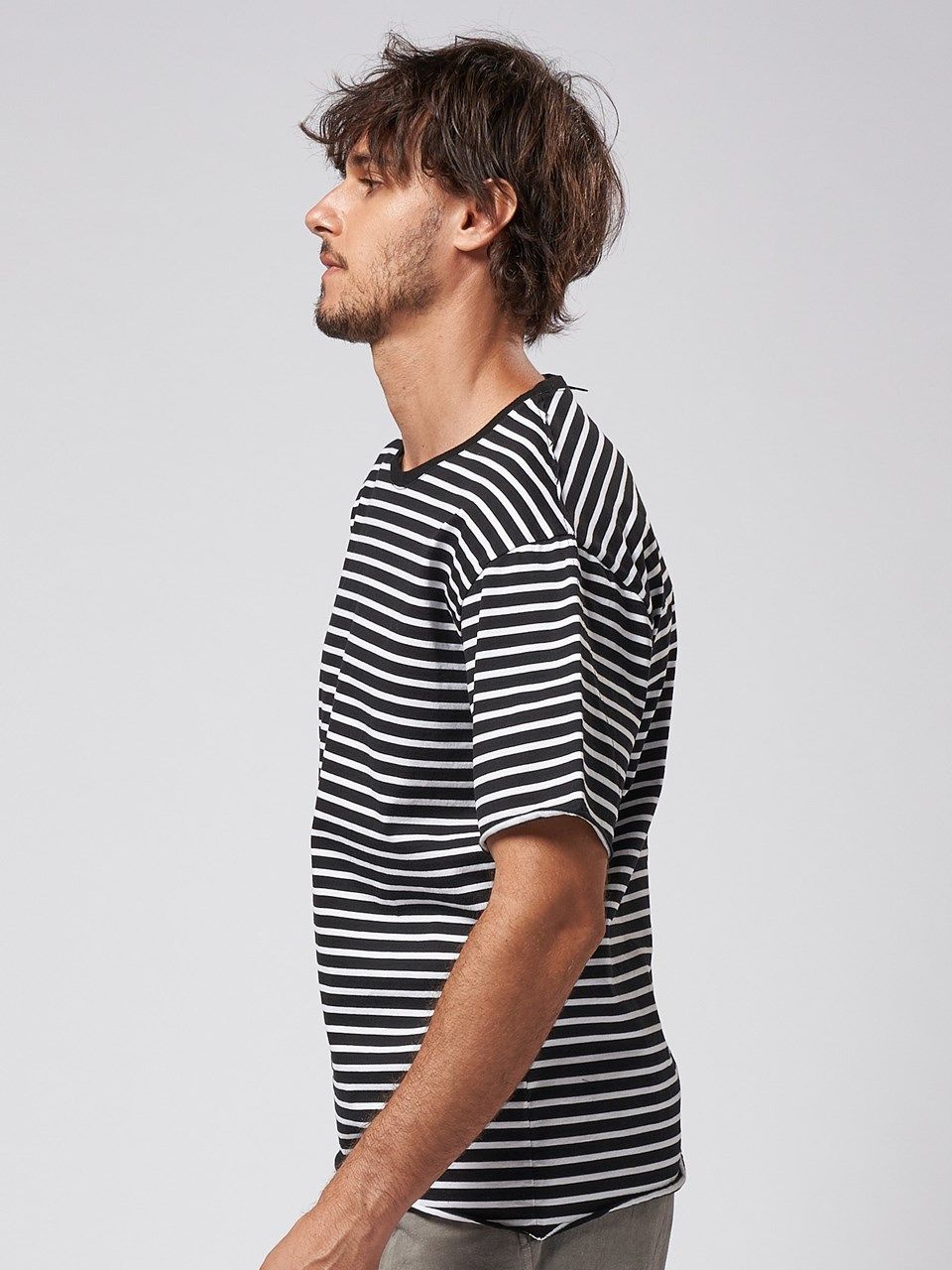 ボーイフレンドボーダーTシャツ（Tシャツ/カットソー