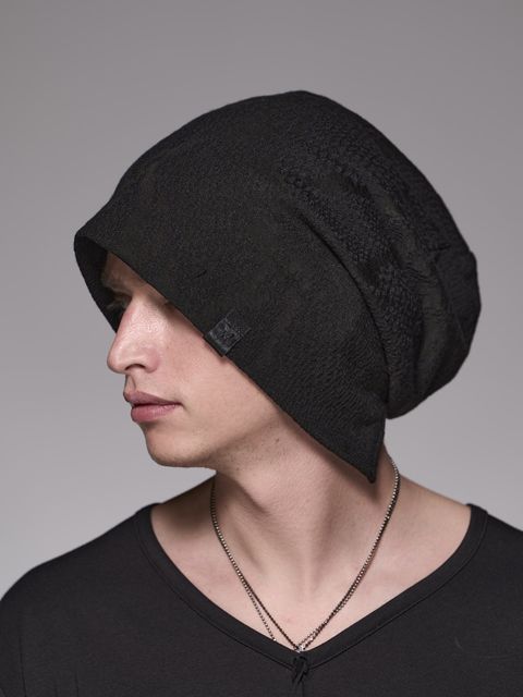 《予約品》 パイソンジャガード織Cap/ キャップ / ブラック