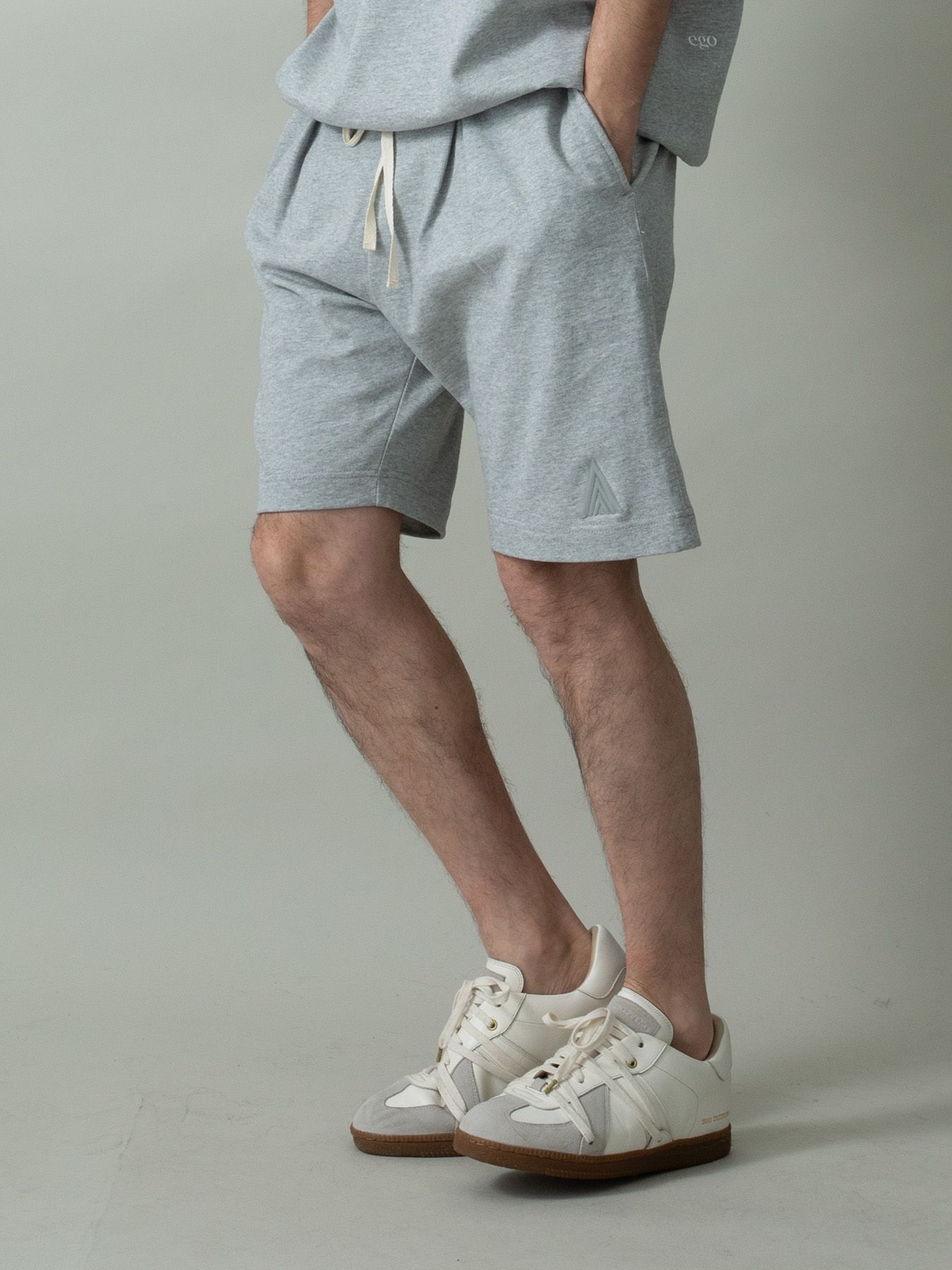 【予約品 2月1日(日) 締切】HEAVYJERSEY SHORTS spiky / イージーショーツ / 杢グレー×グレー