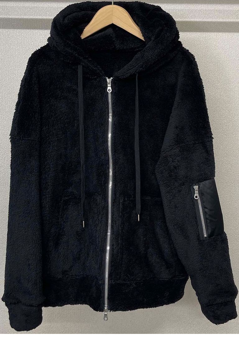 RESOUND CLOTHING - 《予約品》 boa zip loose hoodie / ブラック 【RESOUND CLOTHING】 10月 下旬入荷予定 | BRYAN