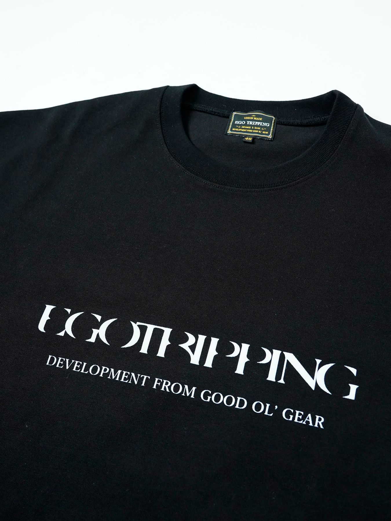 【予約品 11月9日(月) 締切】HEAVYJERSEY Chipped / ヘビーオンスジャージー Tシャツ / ブラック
