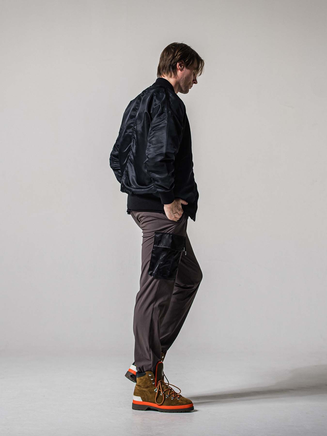 【予約品 11月16日(日) 締切】NY PT CARGO  PANTS / ナイロン イージーカーゴパンツ  / チャコール