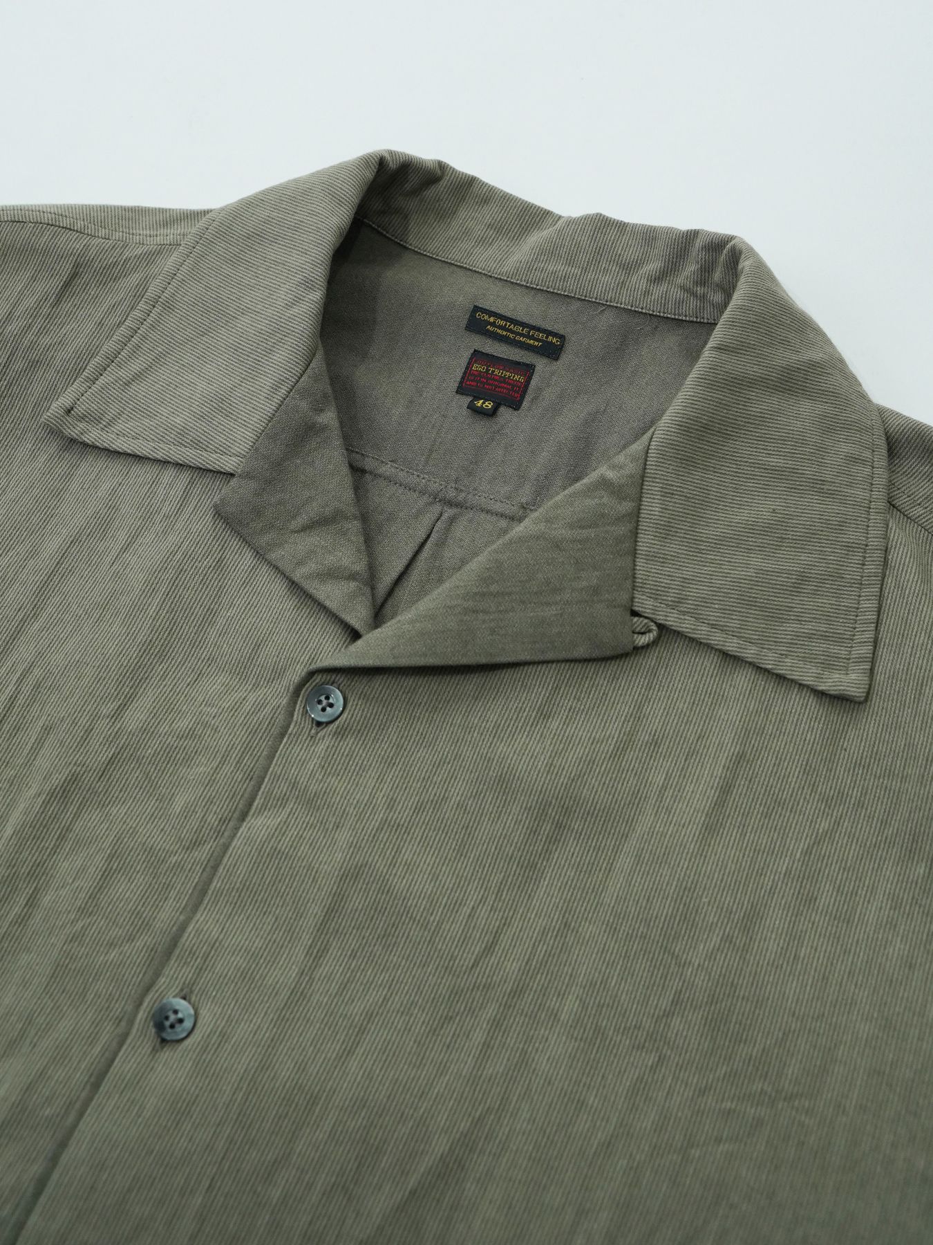 【予約品 2月1日(日) 締切】FLIPSHIRTS / オープンカラーシャツ / ベージュ