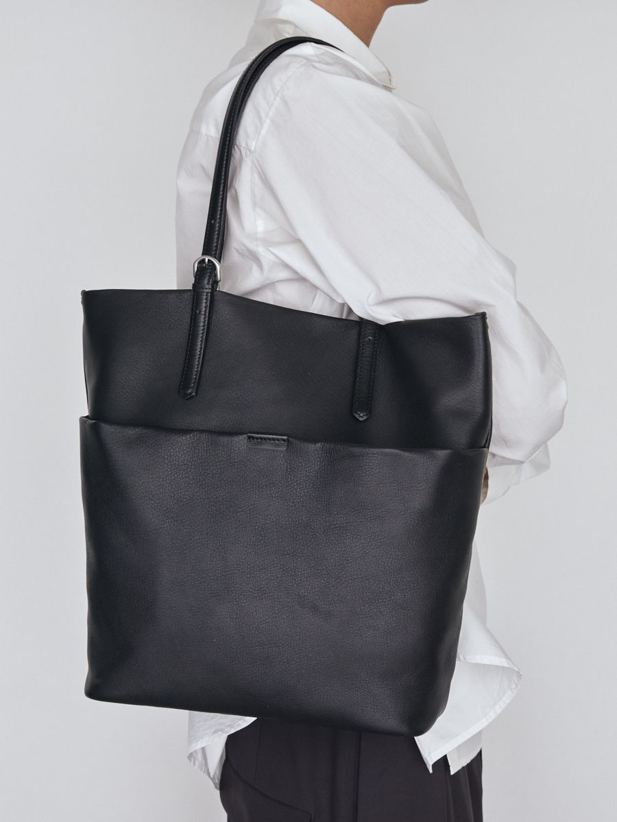 トートバック Artisan Leather (牛革/日本製) BLACK【aniary】