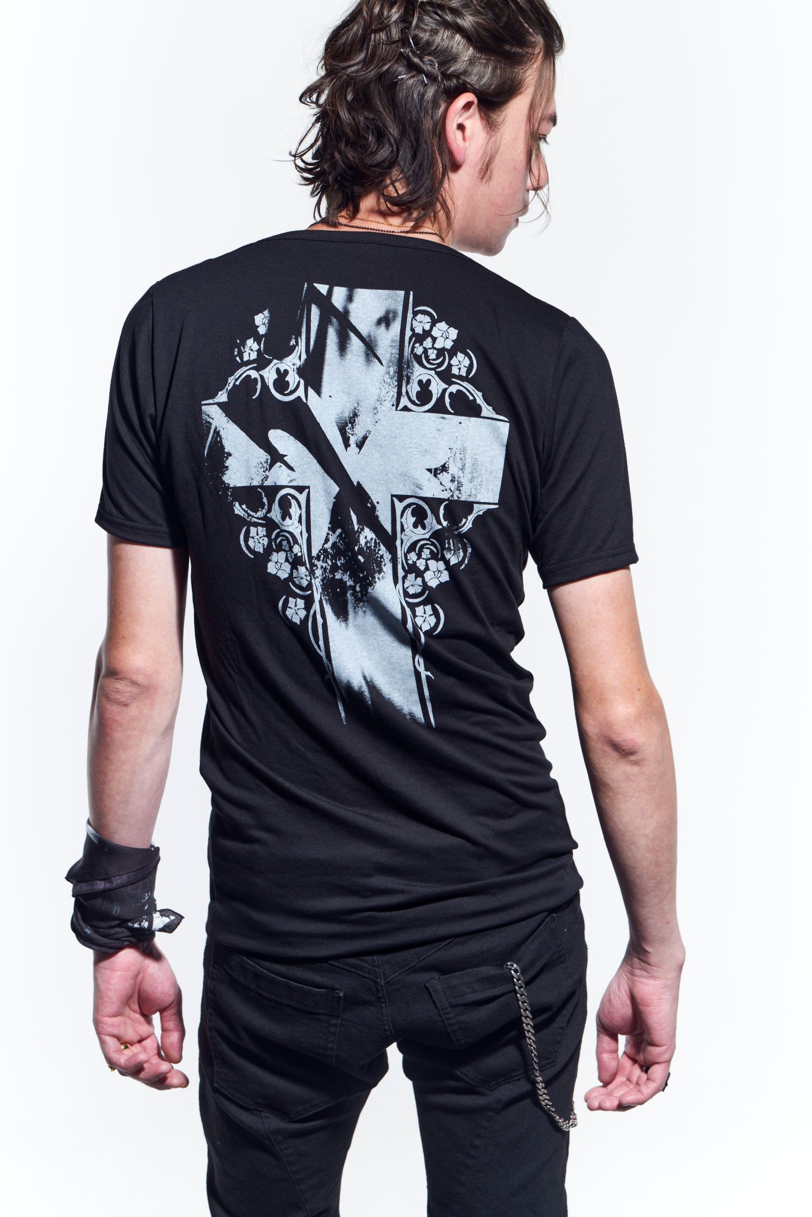 V-Neck T-Shirts Tシャツ BEA TENJIKU / Black 【kiryuyrik】