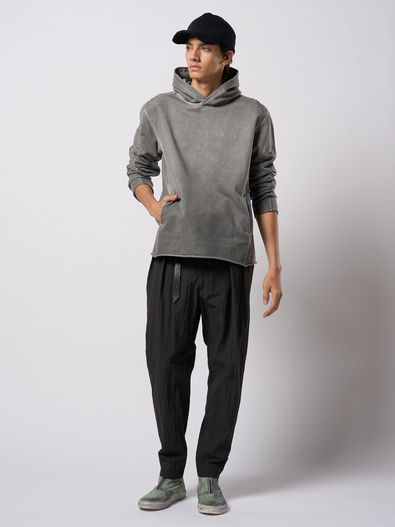 【予約品 9月23日(火) 締切】front zip bootie / フロントジップ ブーティー / ダストグレー