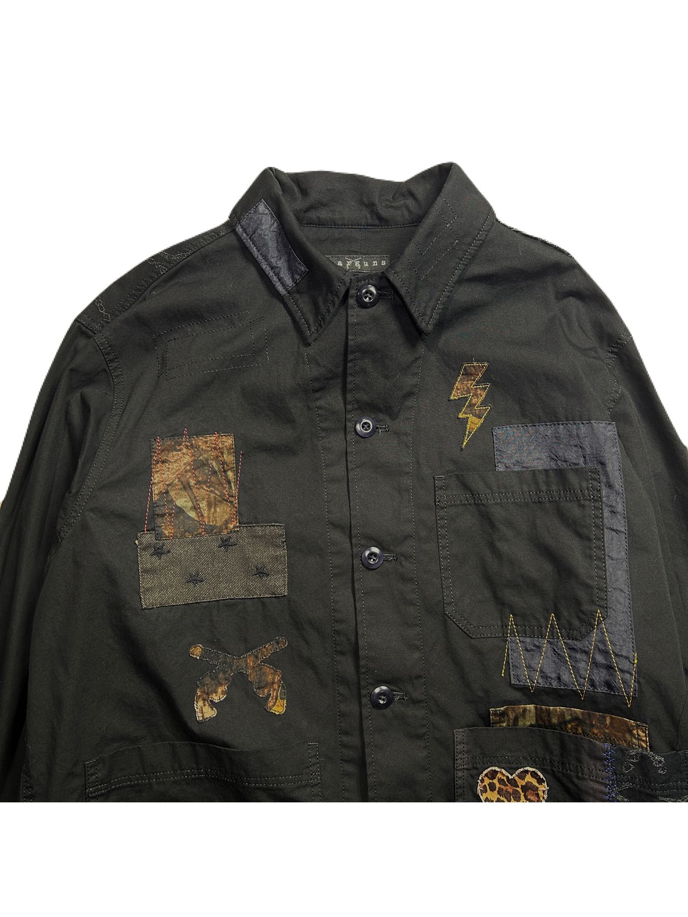 【予約品 8月10日(日) 締切 】PATCH WORK JACKET / パッチワーク ジャケット / ブラック