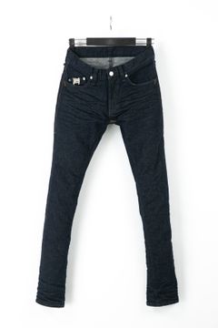 【予約品】 12.5oz オーガニックコットン ストレッチデニム スキニー ワンウォッシュ / INDIGO 【STRUM】 《1月下~2月上 入荷予定》