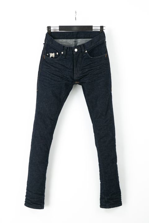 【予約品】 12.5oz オーガニックコットン ストレッチデニム スキニー ワンウォッシュ / INDIGO 【STRUM】 《1月下~2月上 入荷予定》