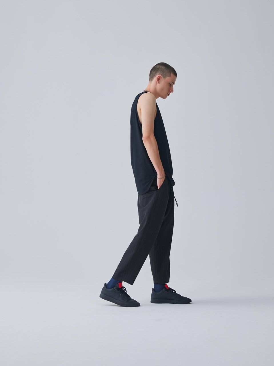 《予約品.先着限り》 LAYERED LONG T/T  / タンクトップ / ブラック  【Iroquois.イロコイ】 2024年3月中旬~入荷予定