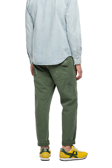 ダメージカーゴパンツ スタンプ入り M9754.84024.439 Cargo Pants 【REPLAY】