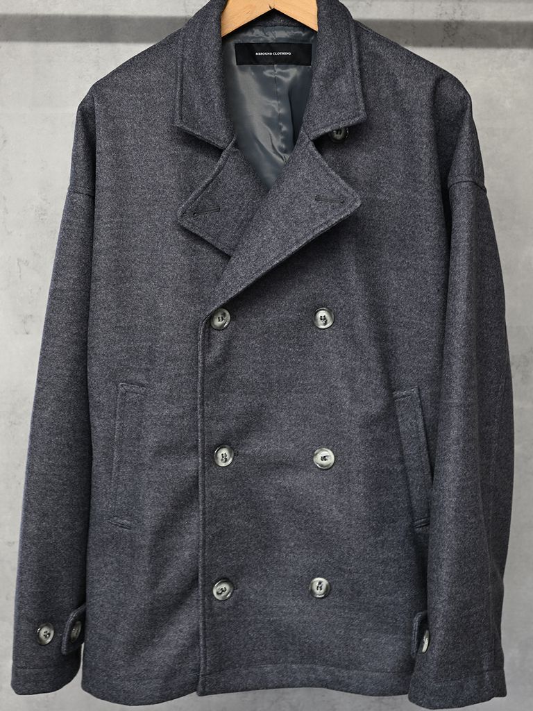 《予約品》 MELTON OVER PCOAT / コートジャケット / グレー