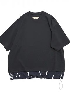 PARM CUTSEW / BLACK/ ブラック×プリント